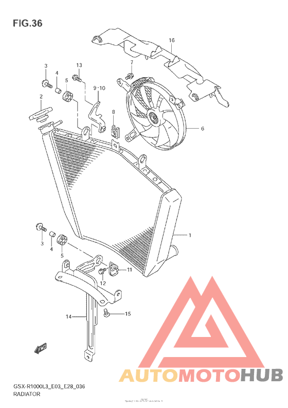 Radiator (Gsx-R1000L3 E33)