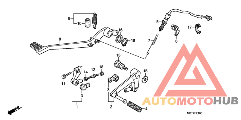 Brake pedal assy