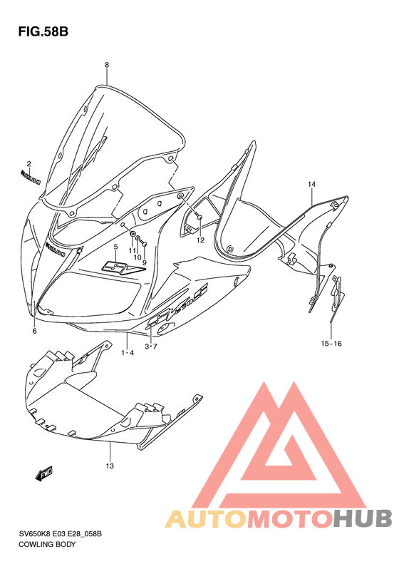 Cowling body