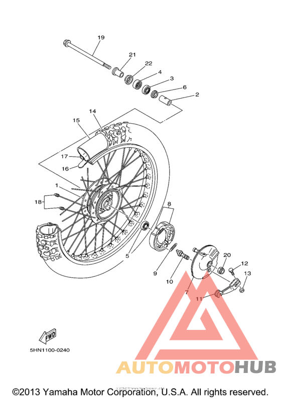 Переднее колесо