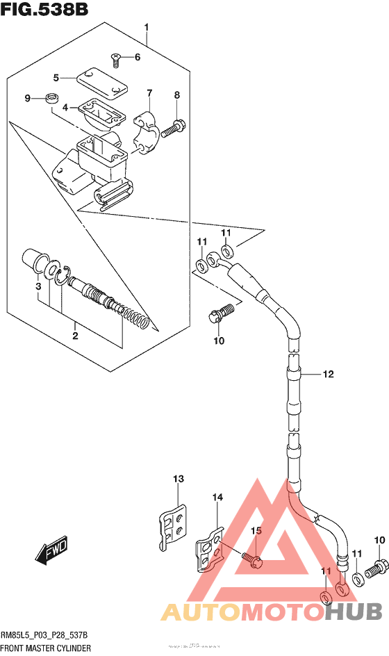 Front Master Cylinder (Rm85L5 P28)