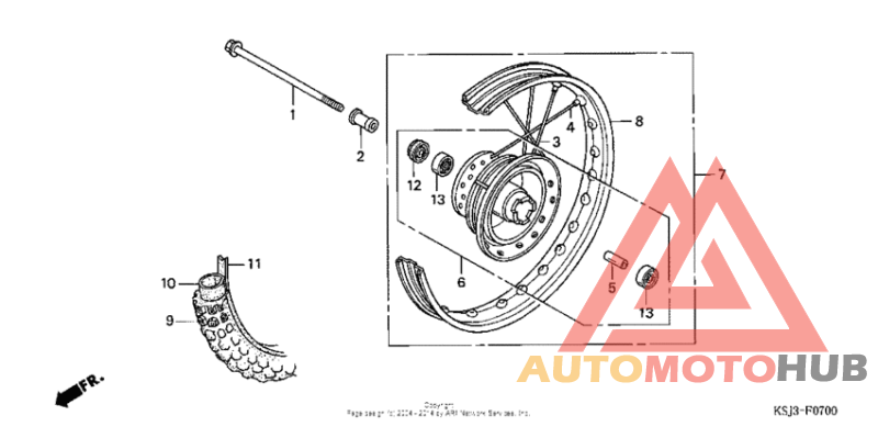 Переднее колесо