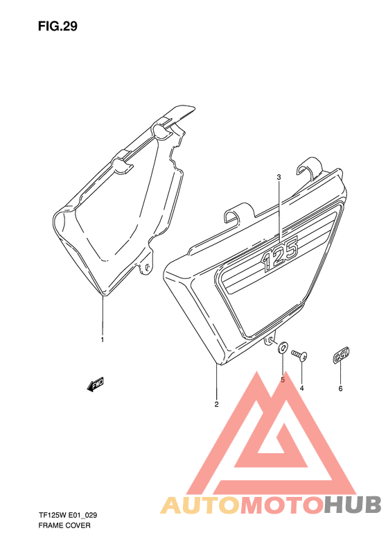 Обтекатель задний