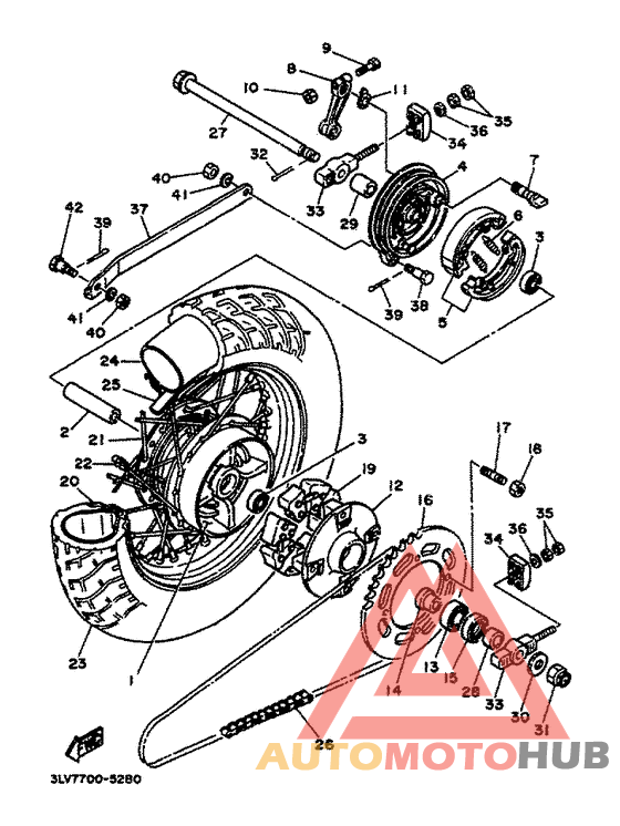 Roue arriere