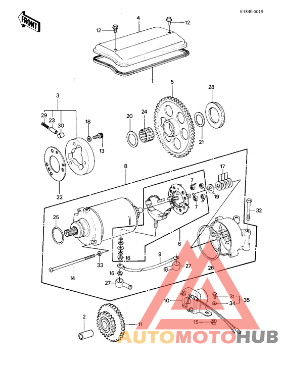 Starter motor/starter clutch
