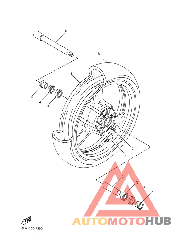 Переднее колесо