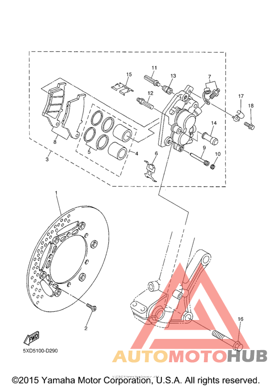 Передний суппорт