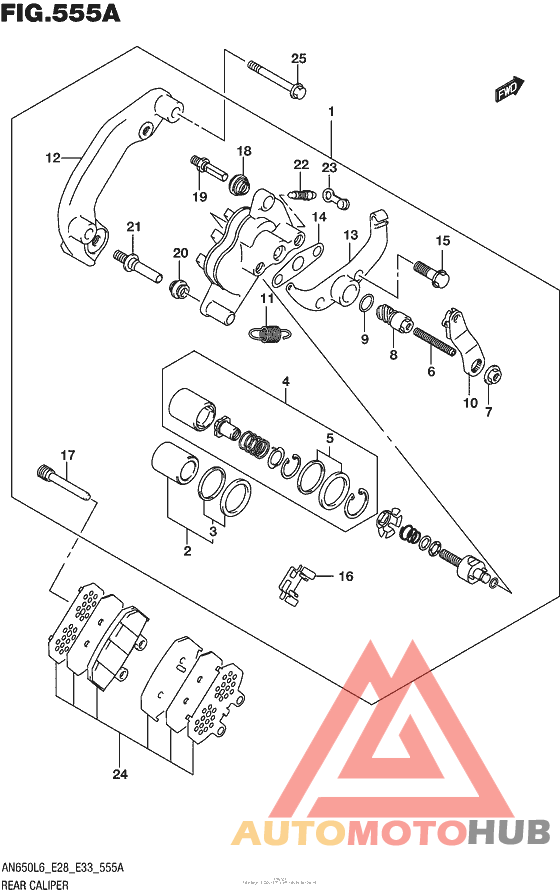 Задний суппорт