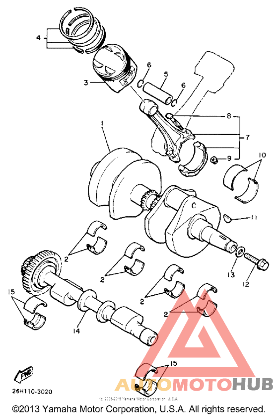 Crankshaft-piston