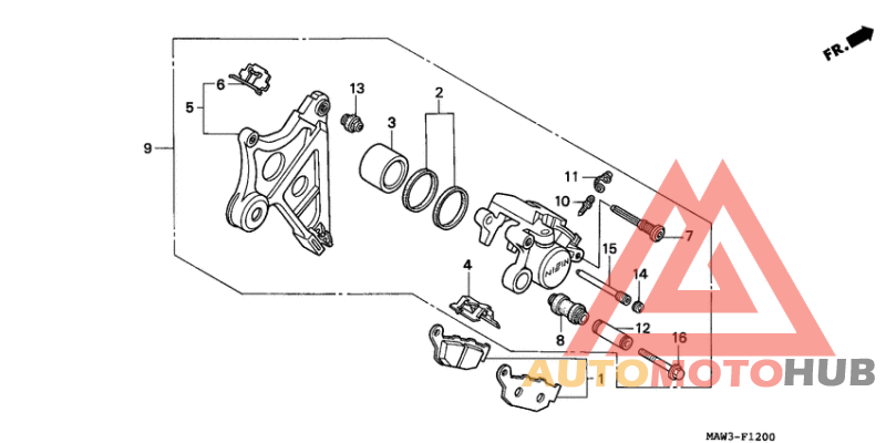 Задний суппорт