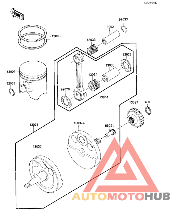 Crankshaft/piston