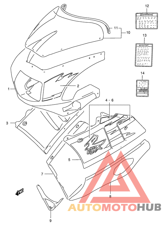 Cowling body