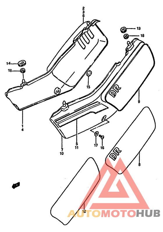 Обтекатель задний