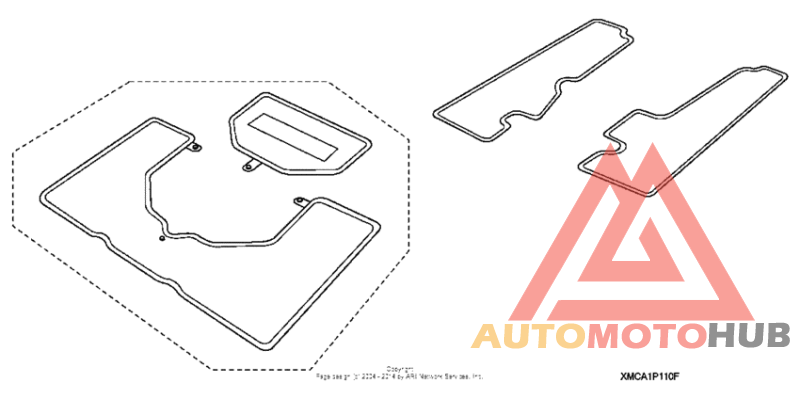 Deluxe saddlebag trunk mat set (2)