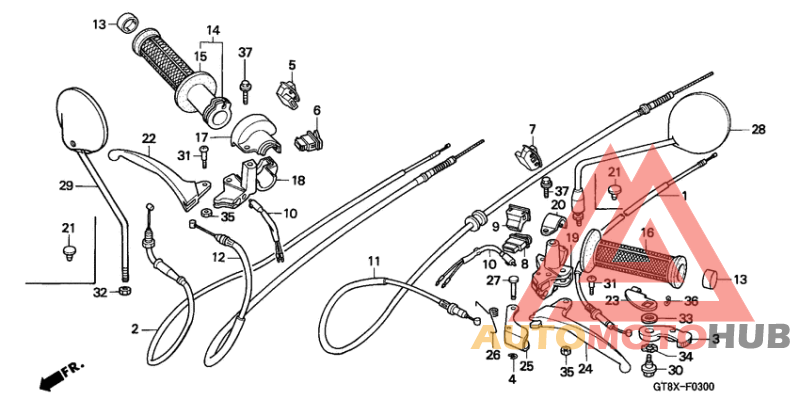 Handle lever/switch/cable