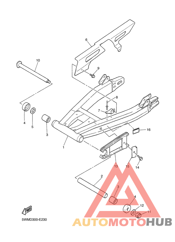 Hinterradschwinge&aufhaengung