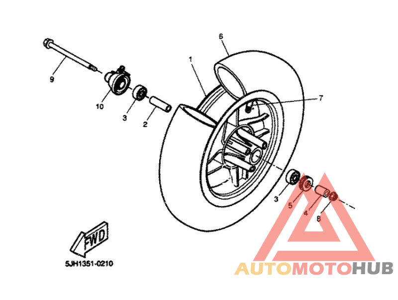 Переднее колесо