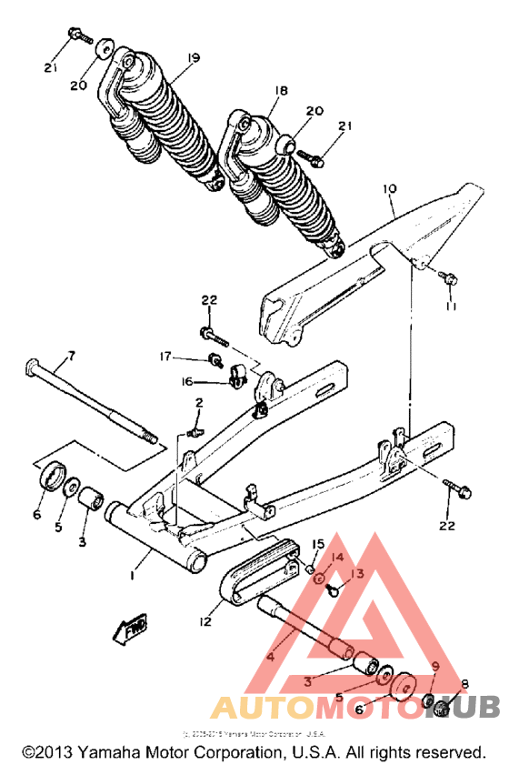 Swing arm - rear shocks