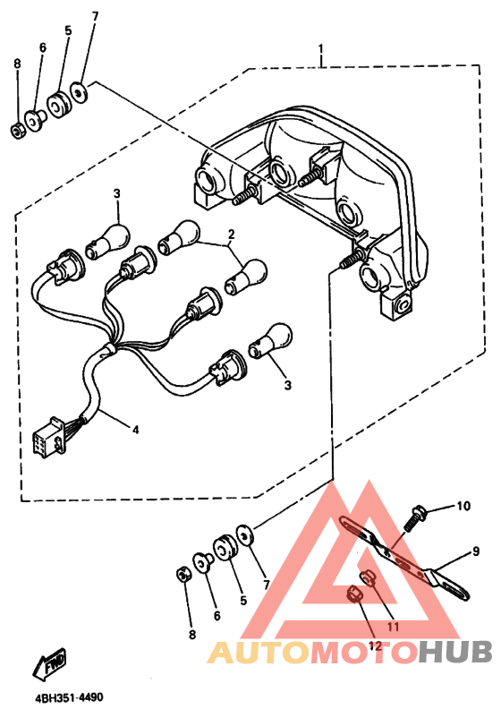 Taillight unit ass`y