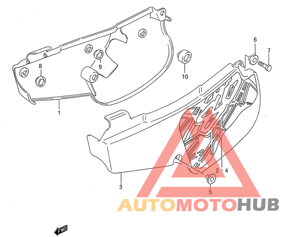 Обтекатель задний