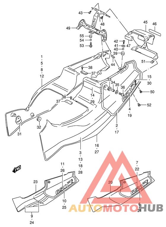 Обтекатель задний