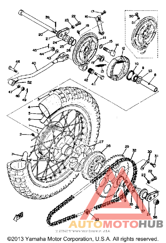 Переднее колесо