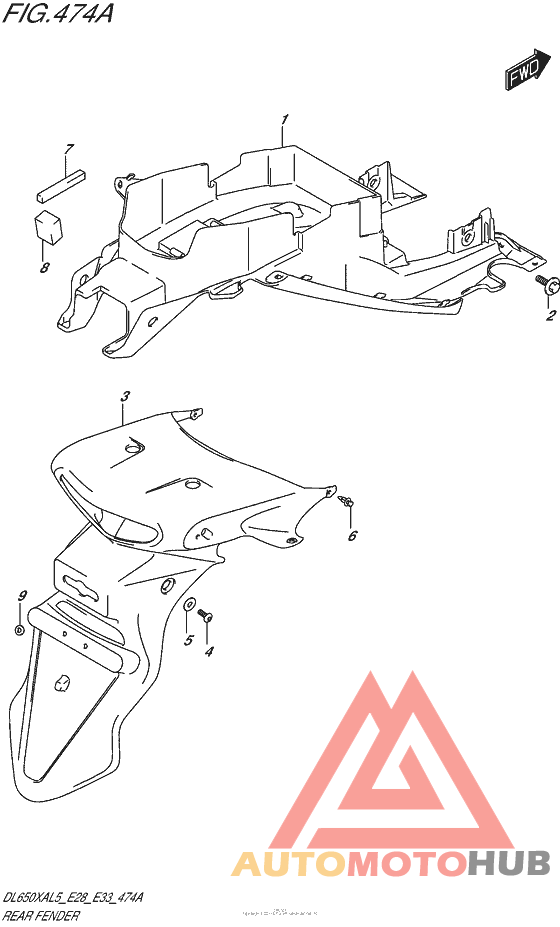 Задний бампер