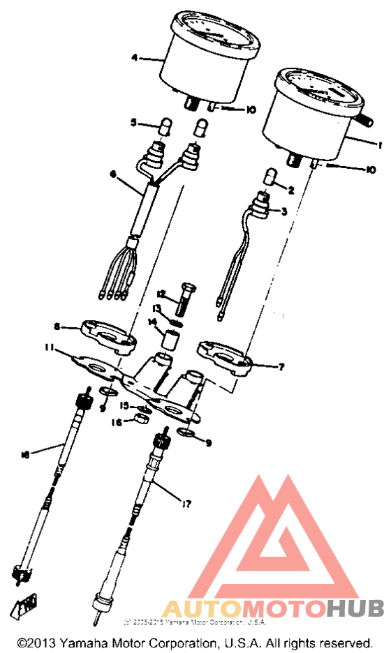 Speedometer tachometer
