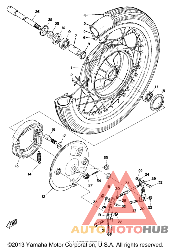 Переднее колесо