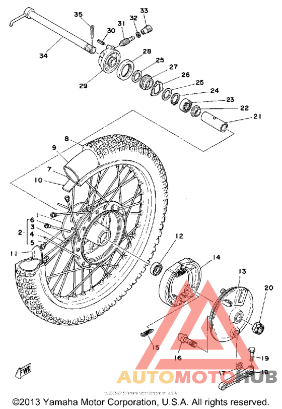Переднее колесо