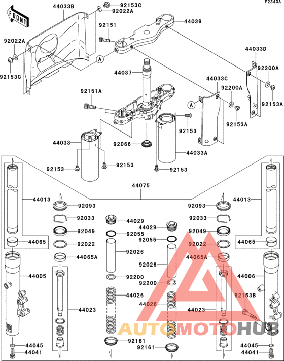 Front fork(-jkbvnt60aaa015115)