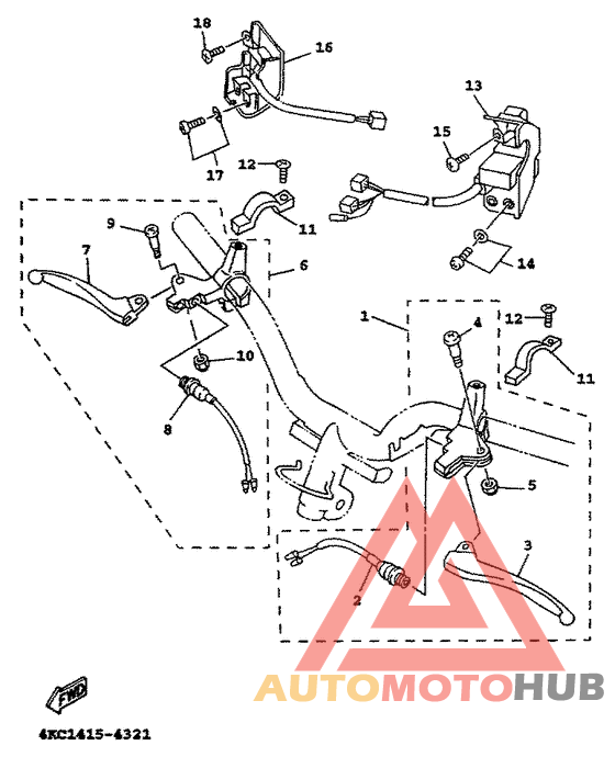 Handle switch. lever