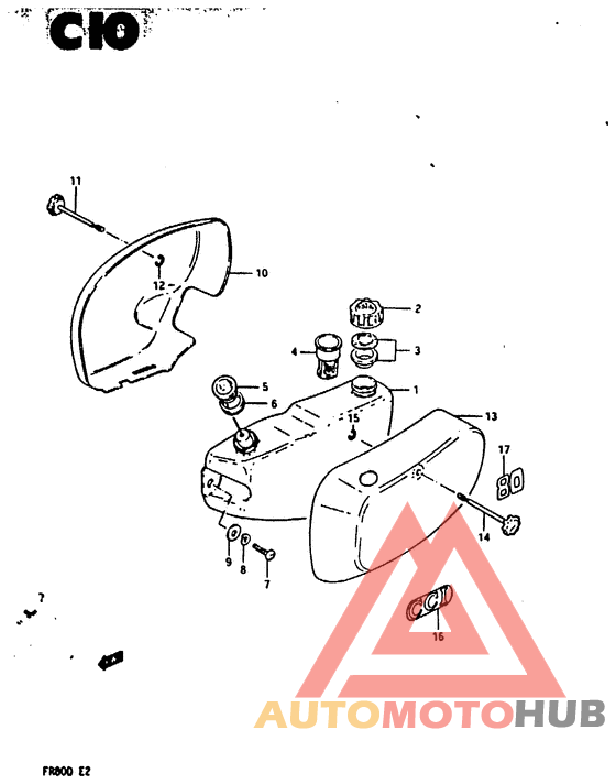 Oil tank - frame cover