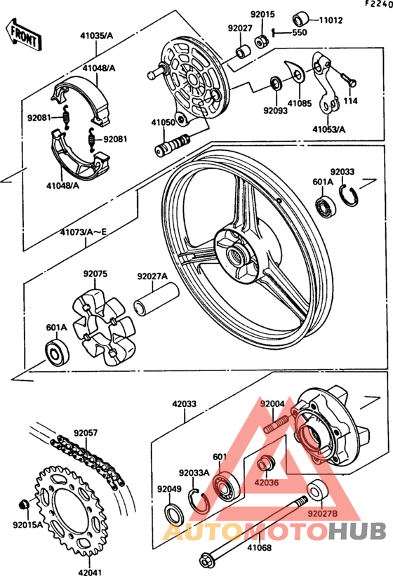 Rear hub(1/2)