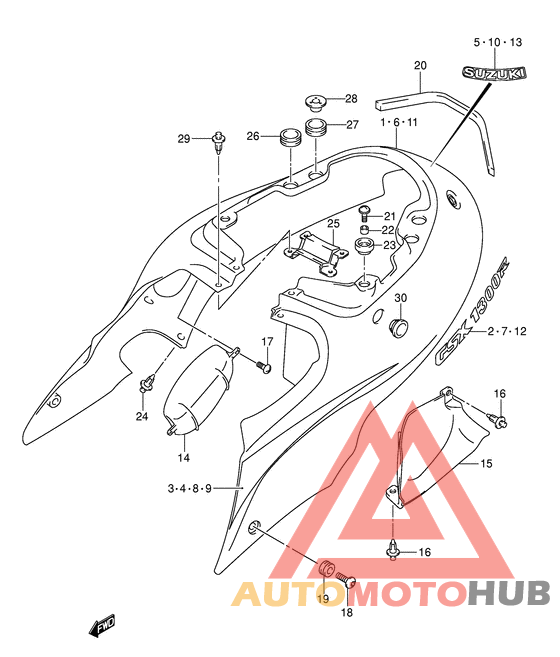 Обтекатель задний