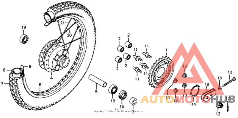 Переднее колесо