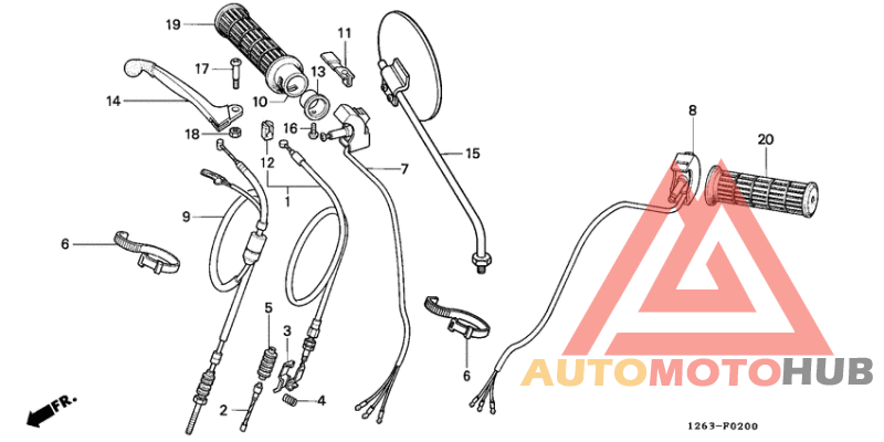 Handle lever/switch/ cable