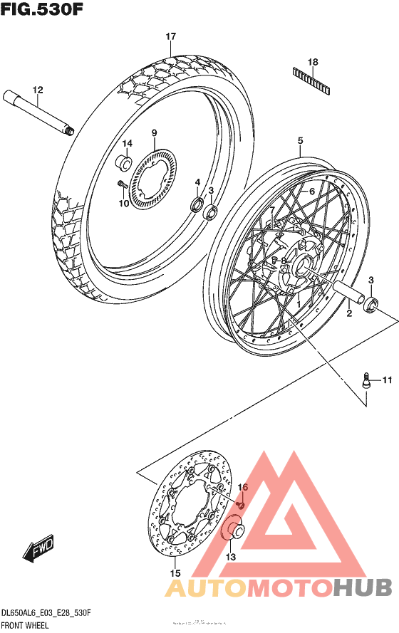 Front Wheel (Dl650Xal6 E03)