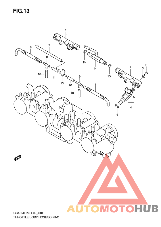 Throttle body hose/joint