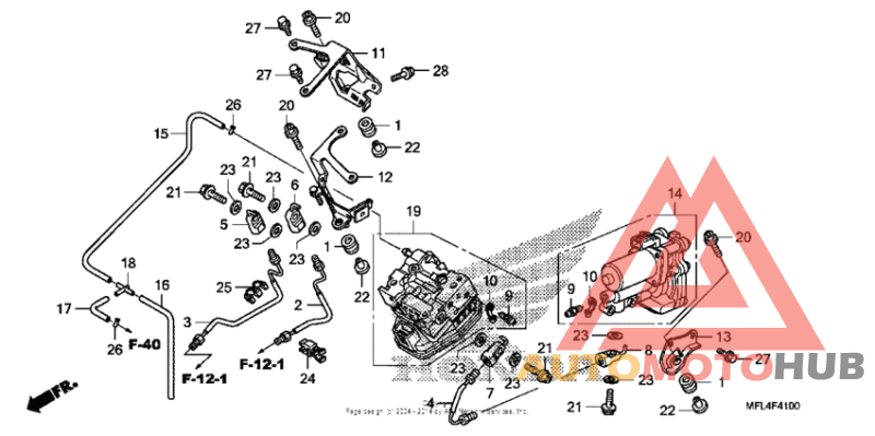 Rear power unit + rear valve unit