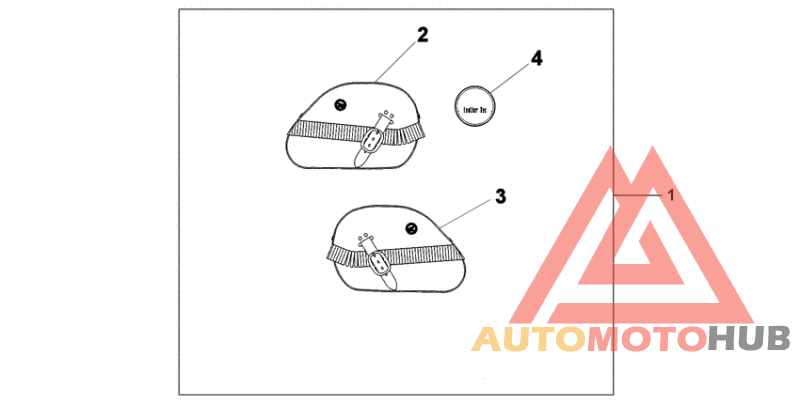 Leather saddlebag set