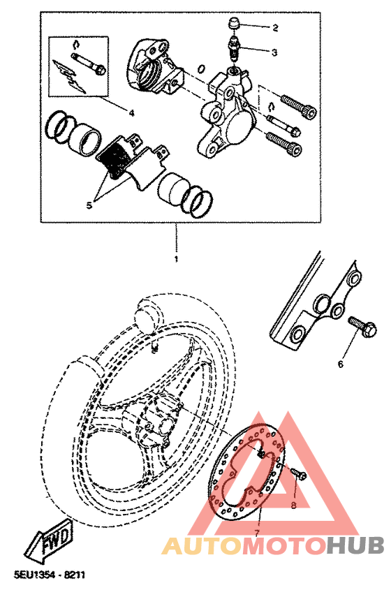 Передний суппорт