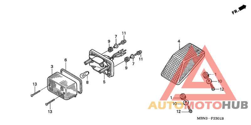Taillight unit ass`y
