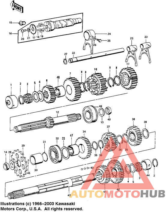 Transmission/change drum
