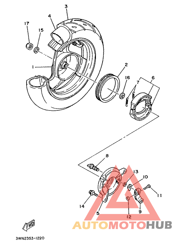 Переднее колесо