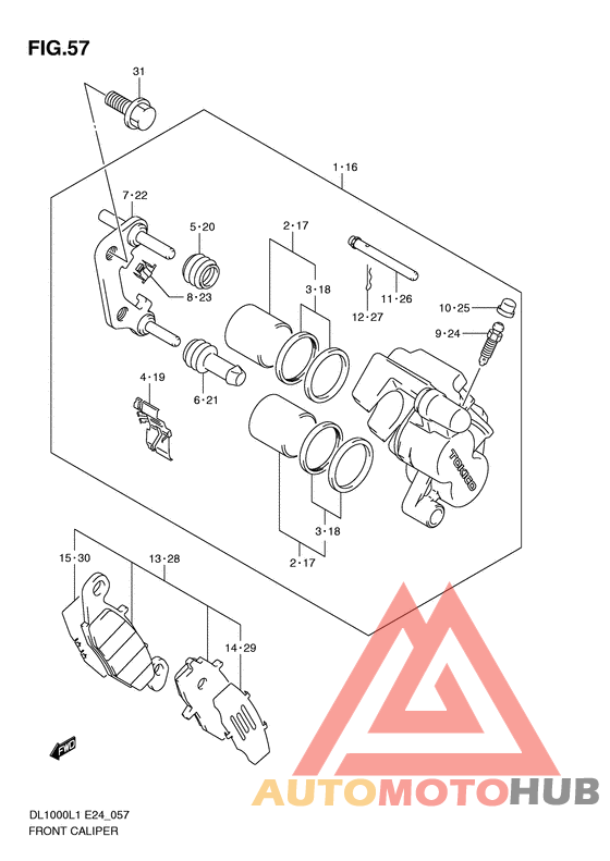 Передний суппорт