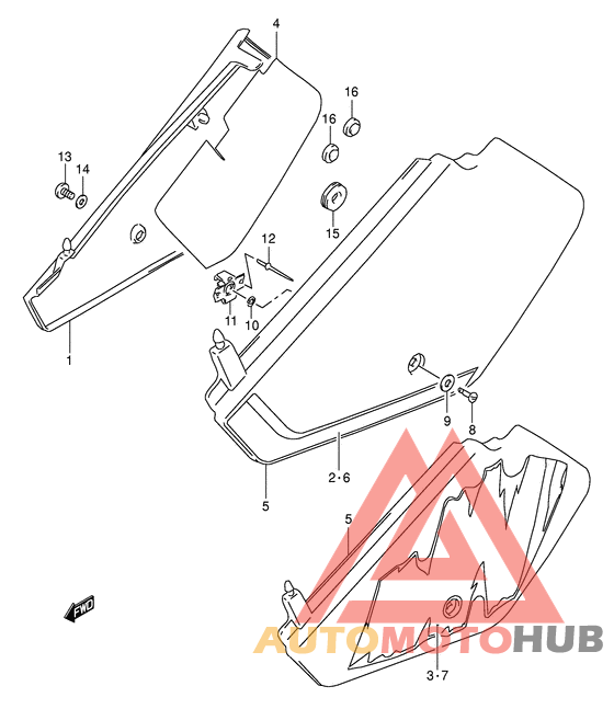 Обтекатель задний