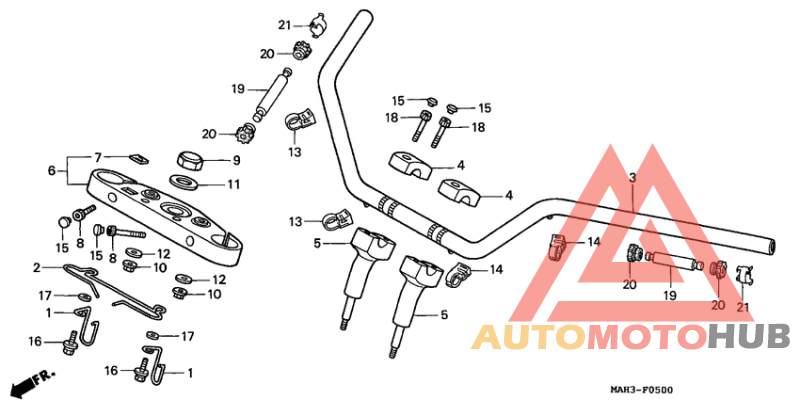 Handle pipe/top bridge