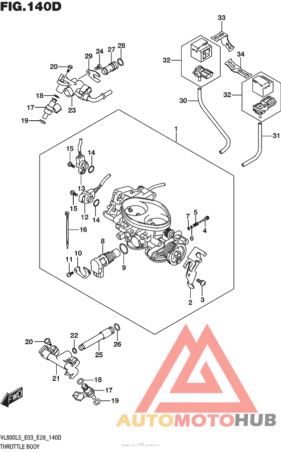 Throttle Body (Vl800Tl5 E28)