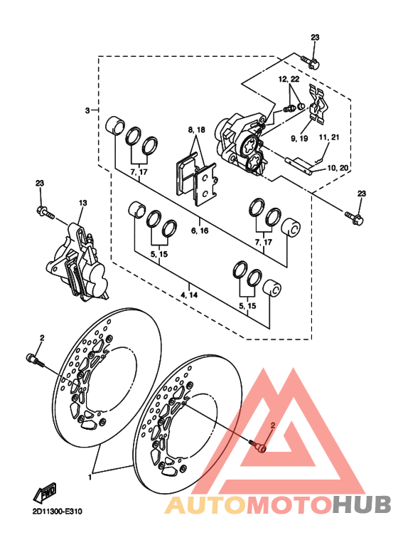 Передний суппорт
